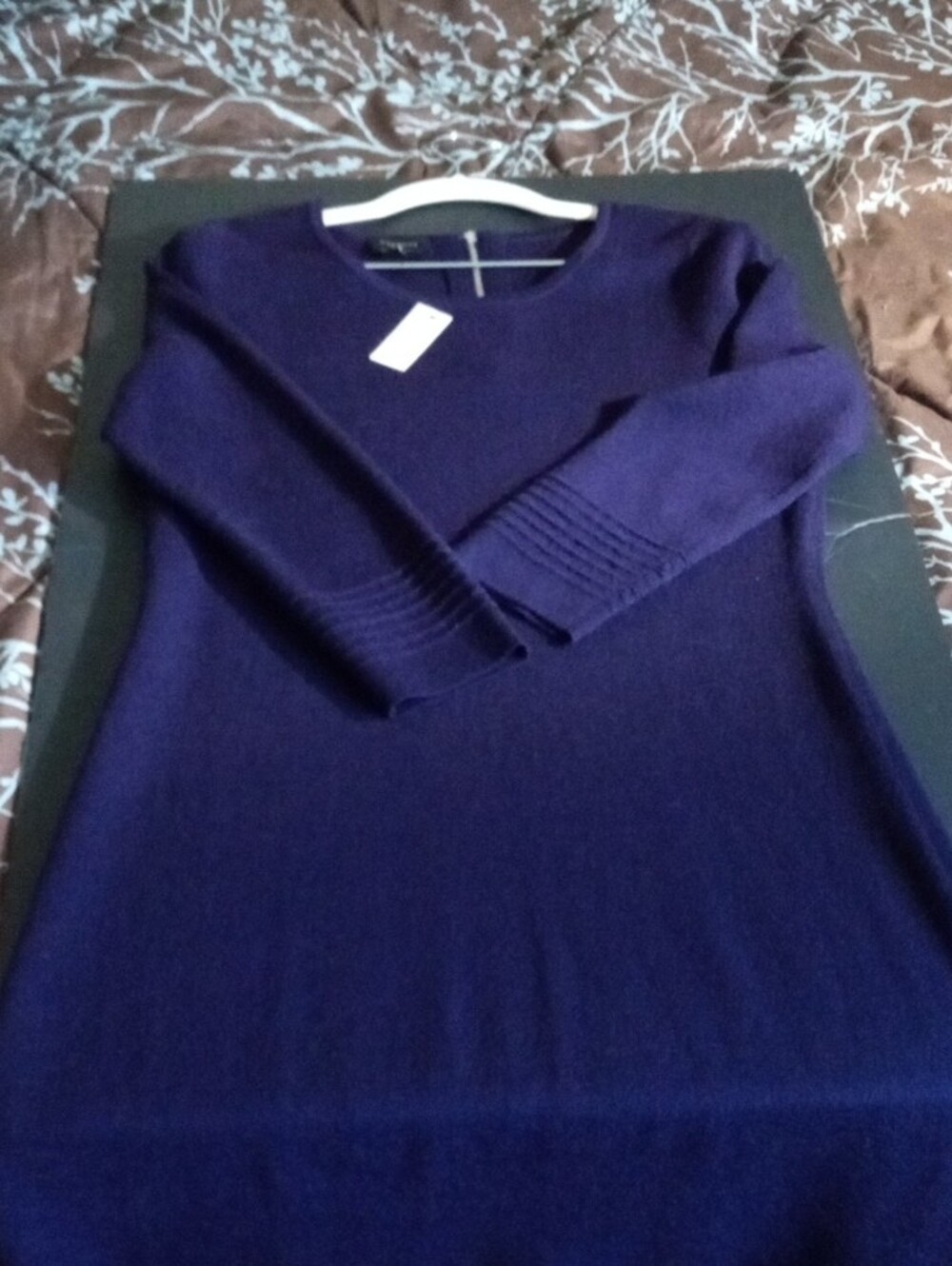 NWT Talbots Pure Merino Wool Dress Ribbed Cuffs & Hem Medium Petite